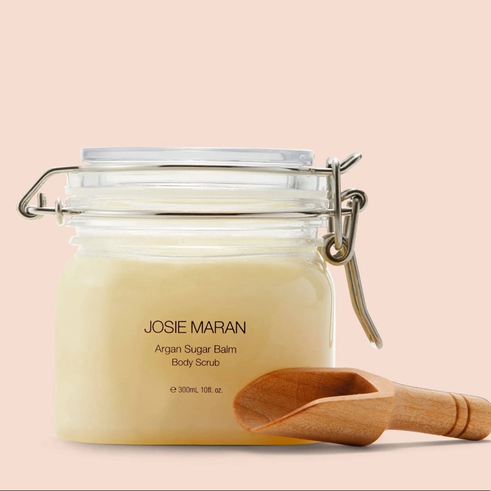 NEW JOSIE MARAN ARGAN SUGAR BALM BODY SCRUB